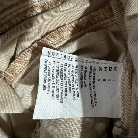 American Eagle Tan Cotton Super Stretch Shorts - Picture 4 of 5